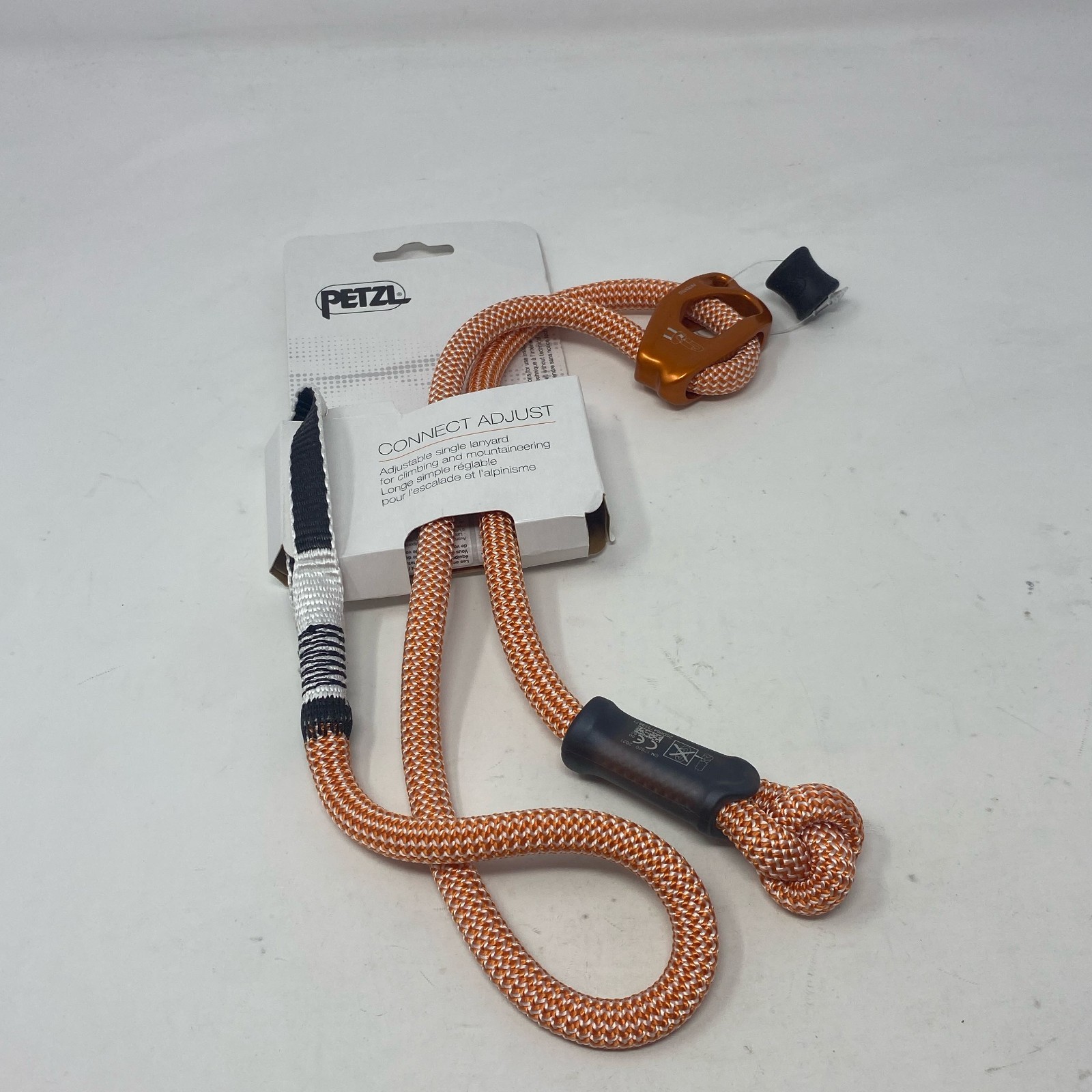 PETZL Connect Adjust Orange Adjustable Single Lanyard 15-95 cm