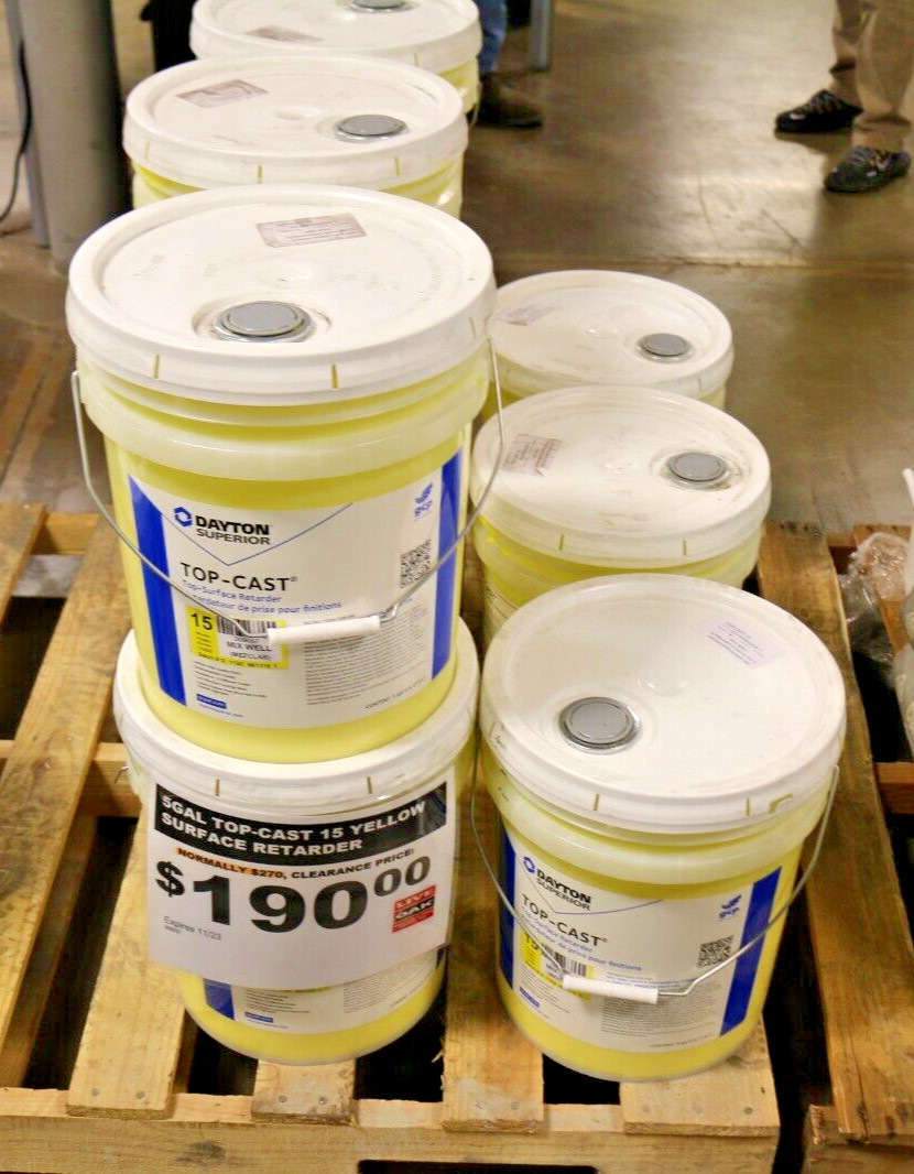 Dayton Superior Top-Cast 15 Yellow 5Gal Surface Retarder *Expired*