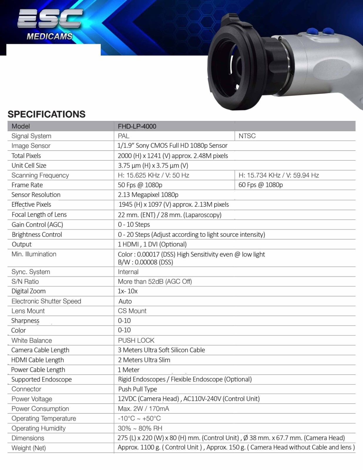 Endoscopy Camera Full Hd Laparoscopic Endoscope ENT 1080p Medical Storz Olympus