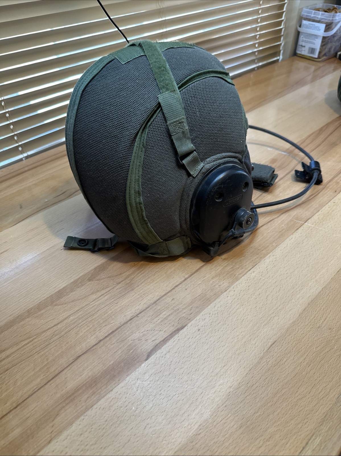 USED CVC TANKER CREWMAN HELMET TACTICAL HEADSET LINER BOSE COMMS BOOM MIC LARGE