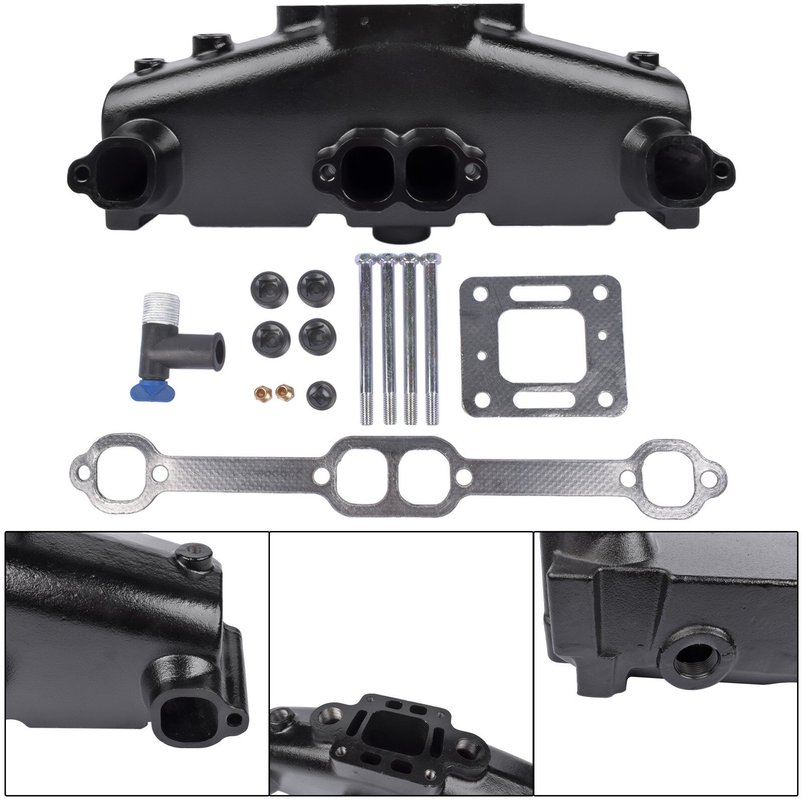 2Pcs Exhaust Manifold 860246Q11 for Mercruiser Marine 5.0 305 5.7 350 1983-2002