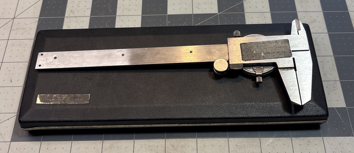 NSK Precision 6" Dial Caliper .001” w/ Case Machinist Tools Japan