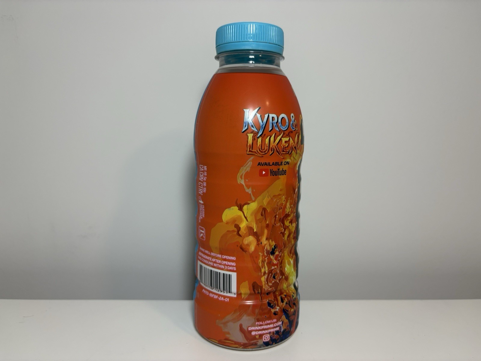 Sealed Prime Hydration New Frostbite Fusion Anime Kyro & Luken USA Bottle Drink