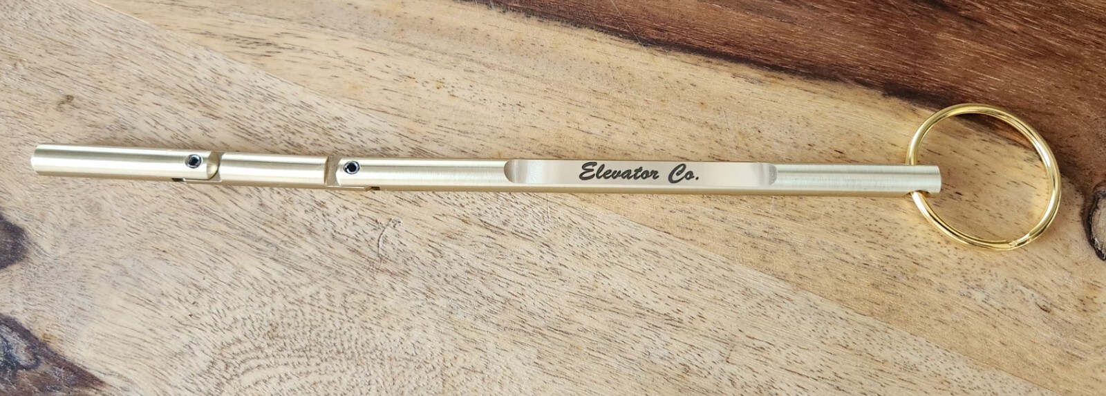 Elevator Door Key Solid Brass Customizable, Double Drop Leg Key