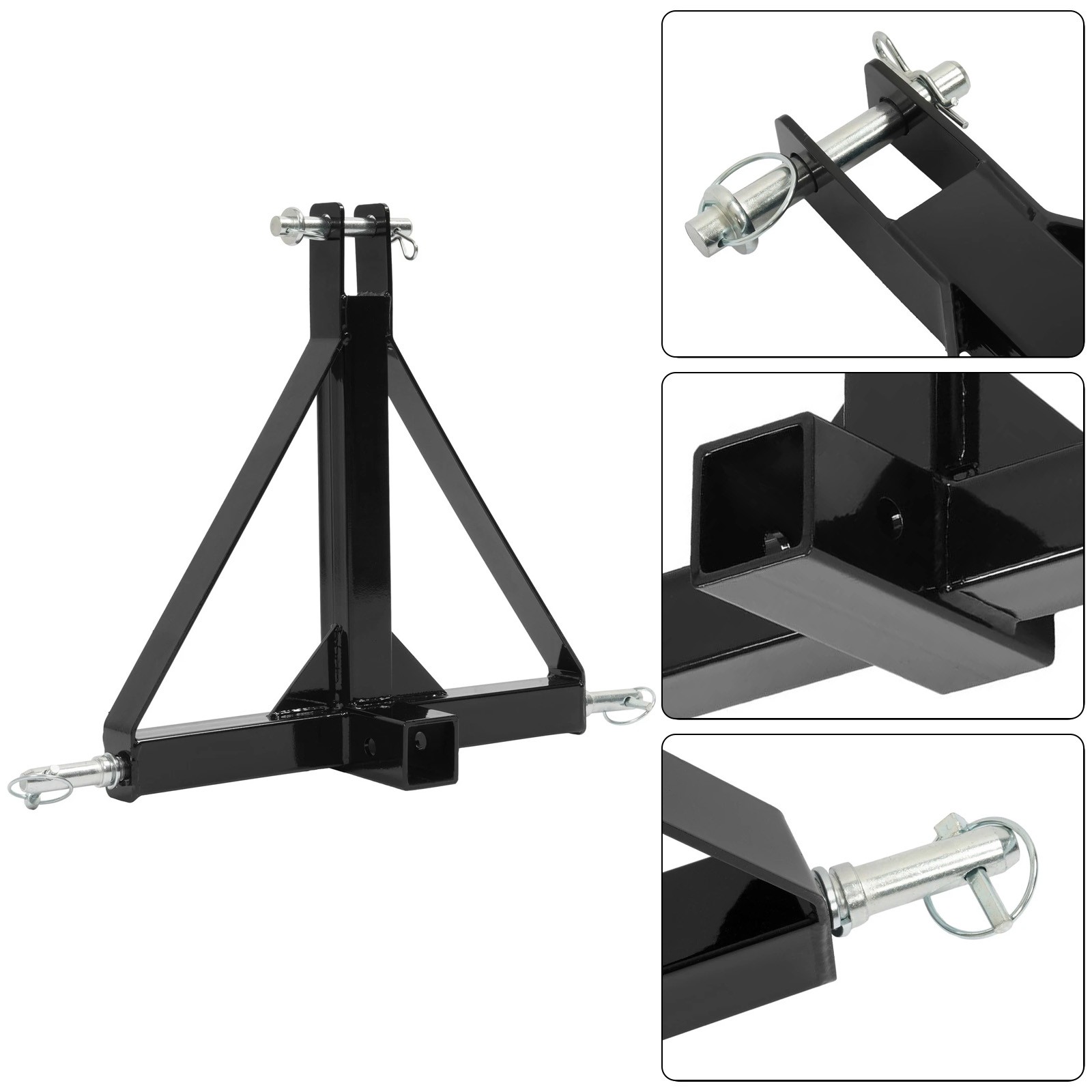 3 Point Trailer Hitch Tow Drawbar 2" Adapter Attachment For Category 1 Tractor