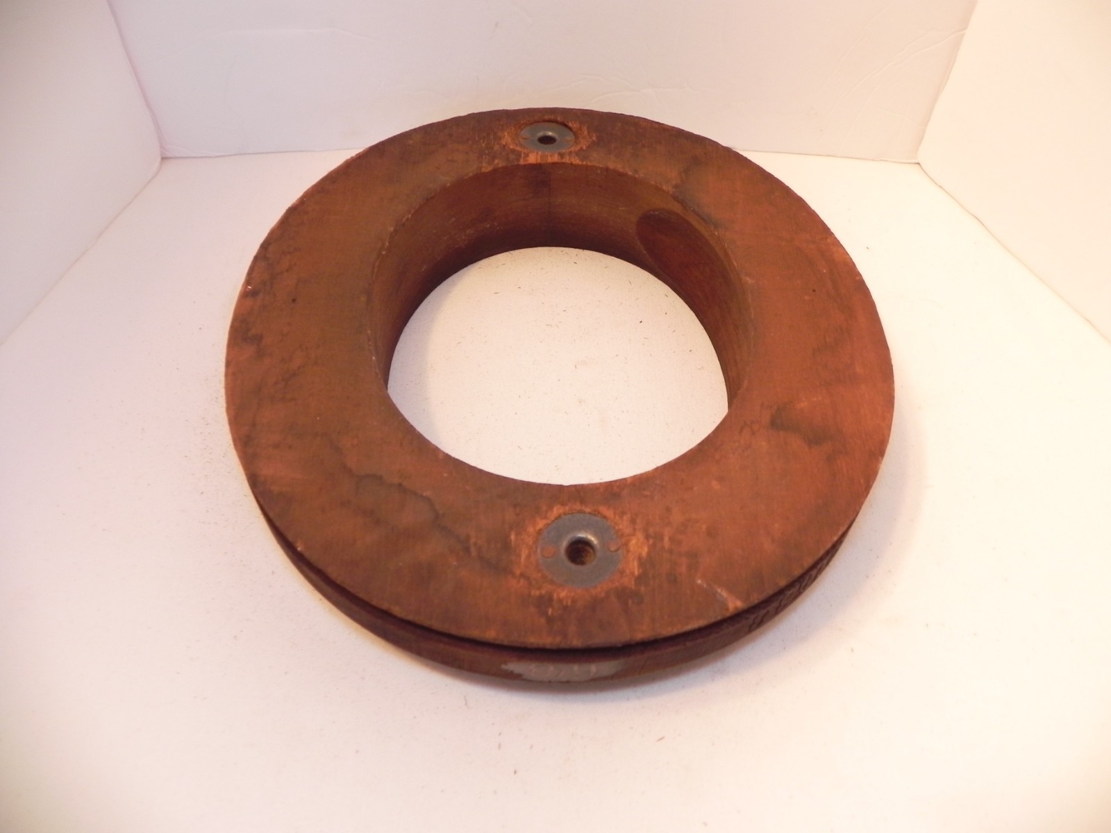 Vintage Wooden Millinery Hat Brim Mold.