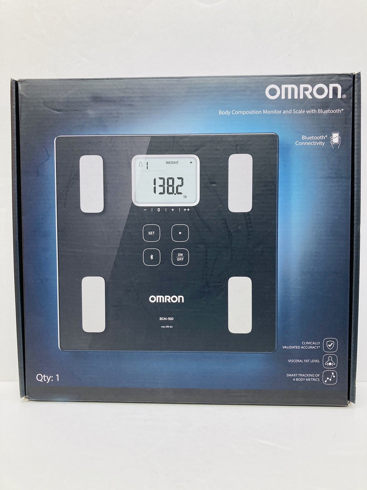 Omron BCM-500 Bluetooth Body Composition Monitor and Scale - Black