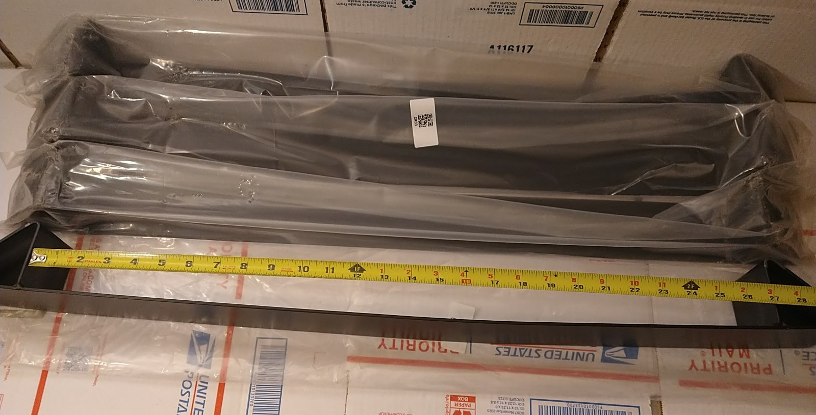 4 Pack Coil Rack/Chock, 33" Long, 10 Gauge Steel Flatbed Trailer Steel Coils