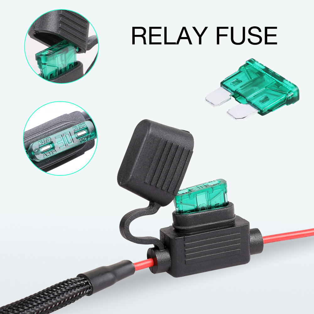 Wireless Remote Control Switch Strobe + 2-Lead Wiring Harness Kit LED Light Bar