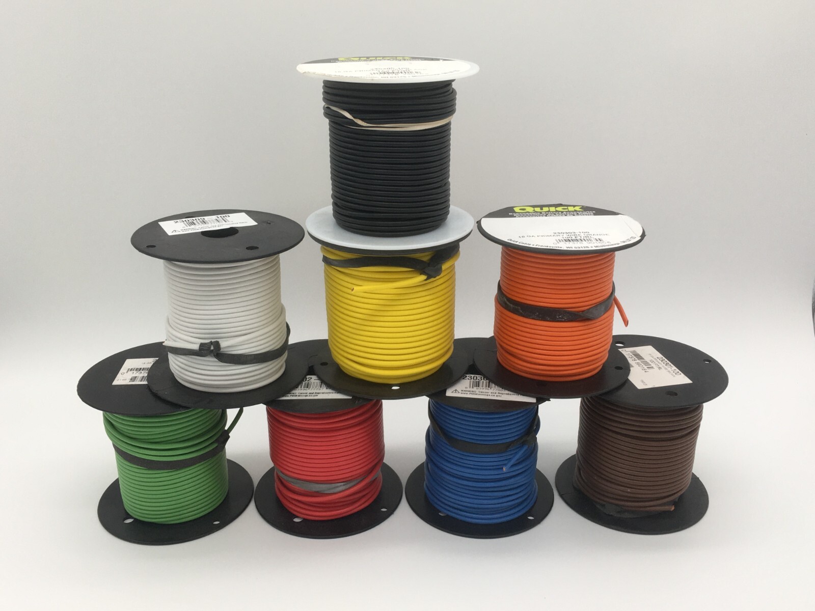 16 AWG Primary Wire 100% Fine-Stranded Copper Made in the USA Lot