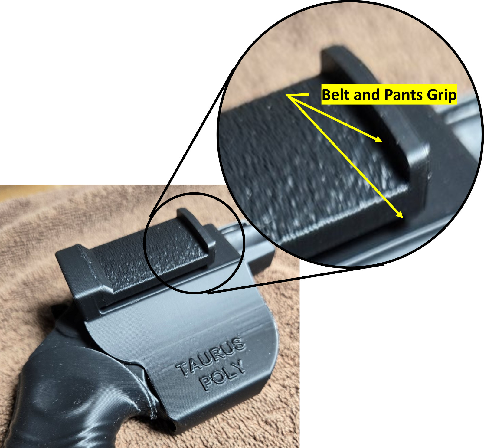 Holster for TAURUS Poly Protector 605 357 Revolver In Waistband IWB