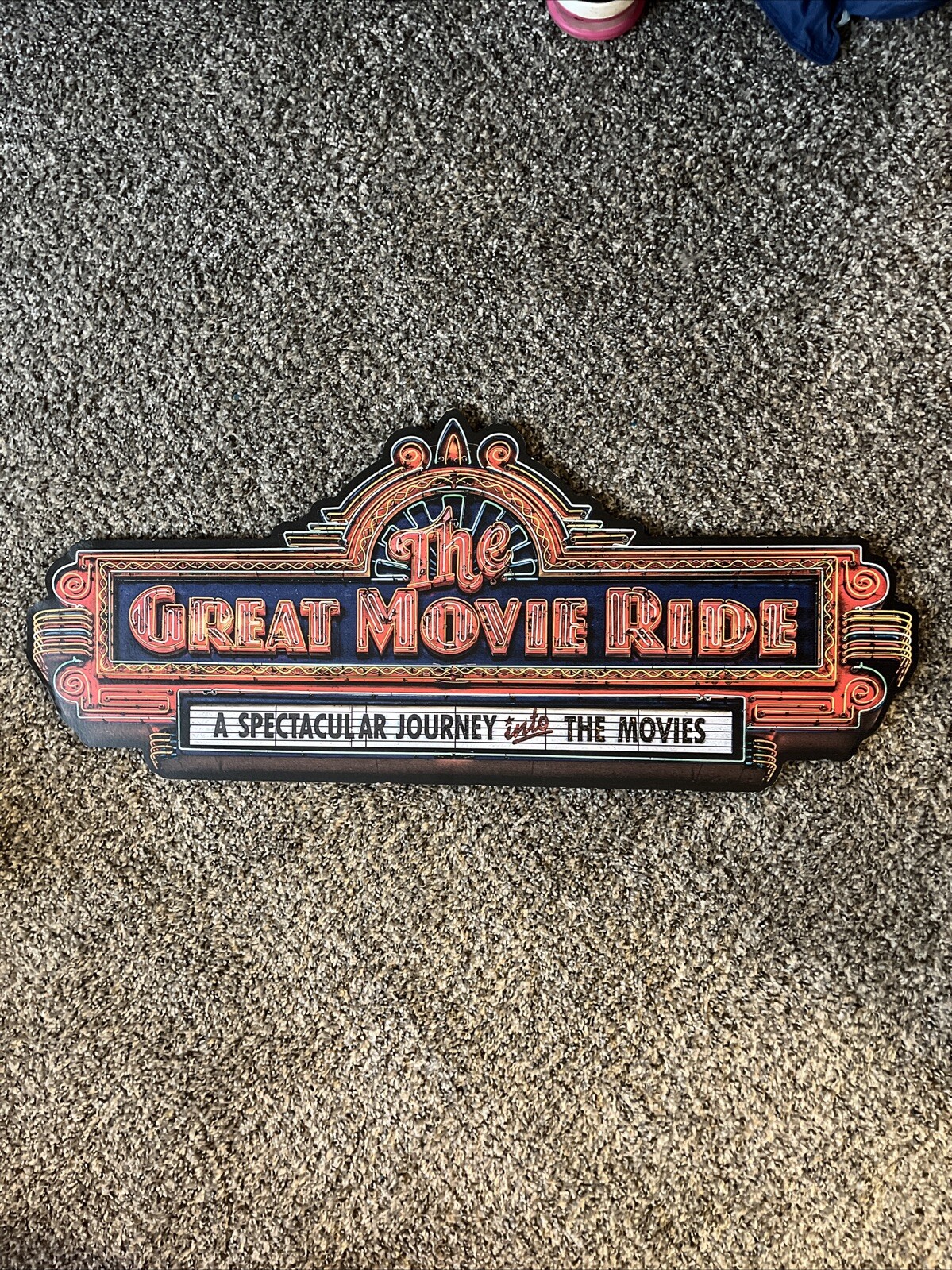 Disney World Parks MGM  Hollywood Studios The Great Movie Ride Wall Sign