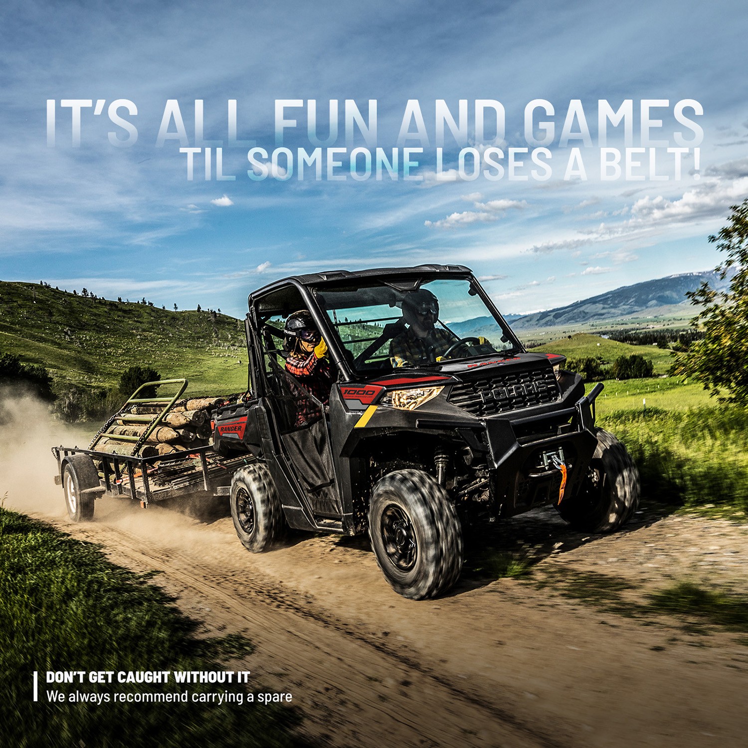 Polaris Drive Belt for EBS Clutch, Fits Sportsman 570, 800 EFI, 450 HO, RZR