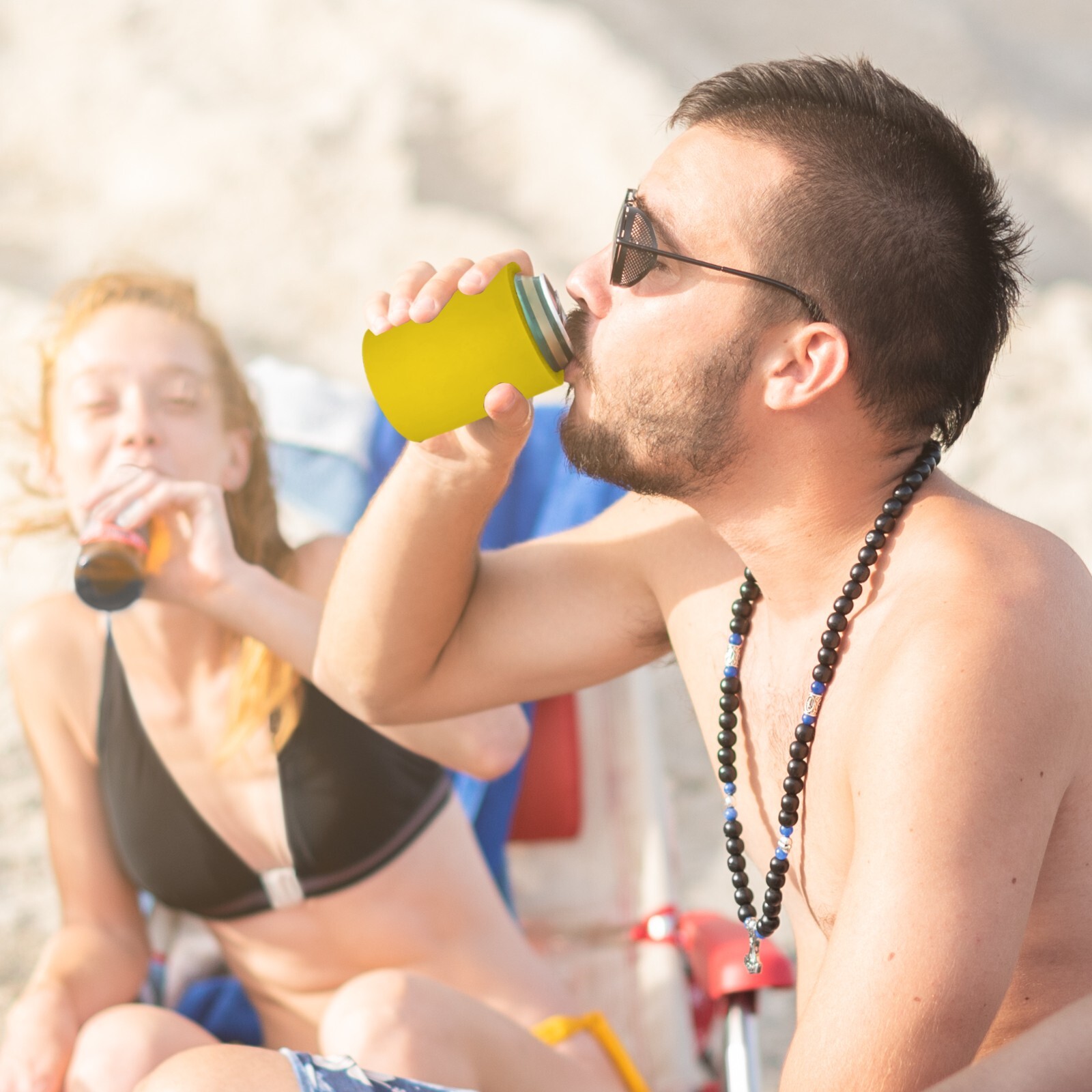 Blank Thick Foam Old School Style Can Coolie: Choose Color and Quantity