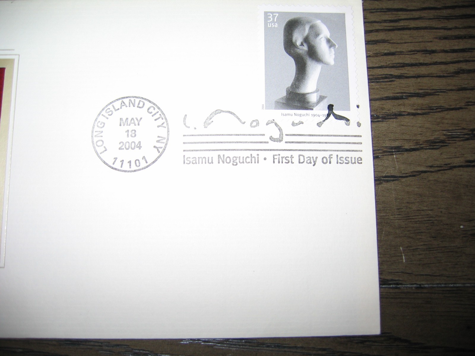 2004 Isamu Noguchi Margaret La Farge Osborn Replica Gold GOLDEN Cover Stamp