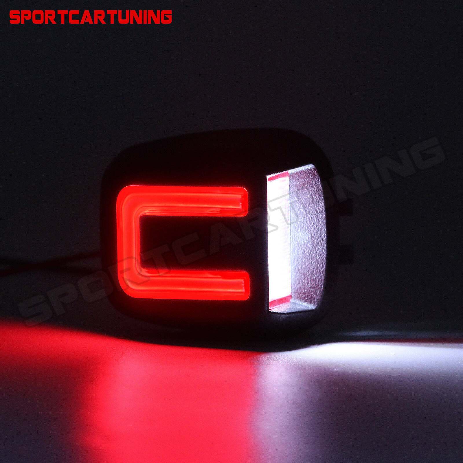 For 07-21 Frontier Titan Xterra Armada White & Red LED License Plate Lights Lamp