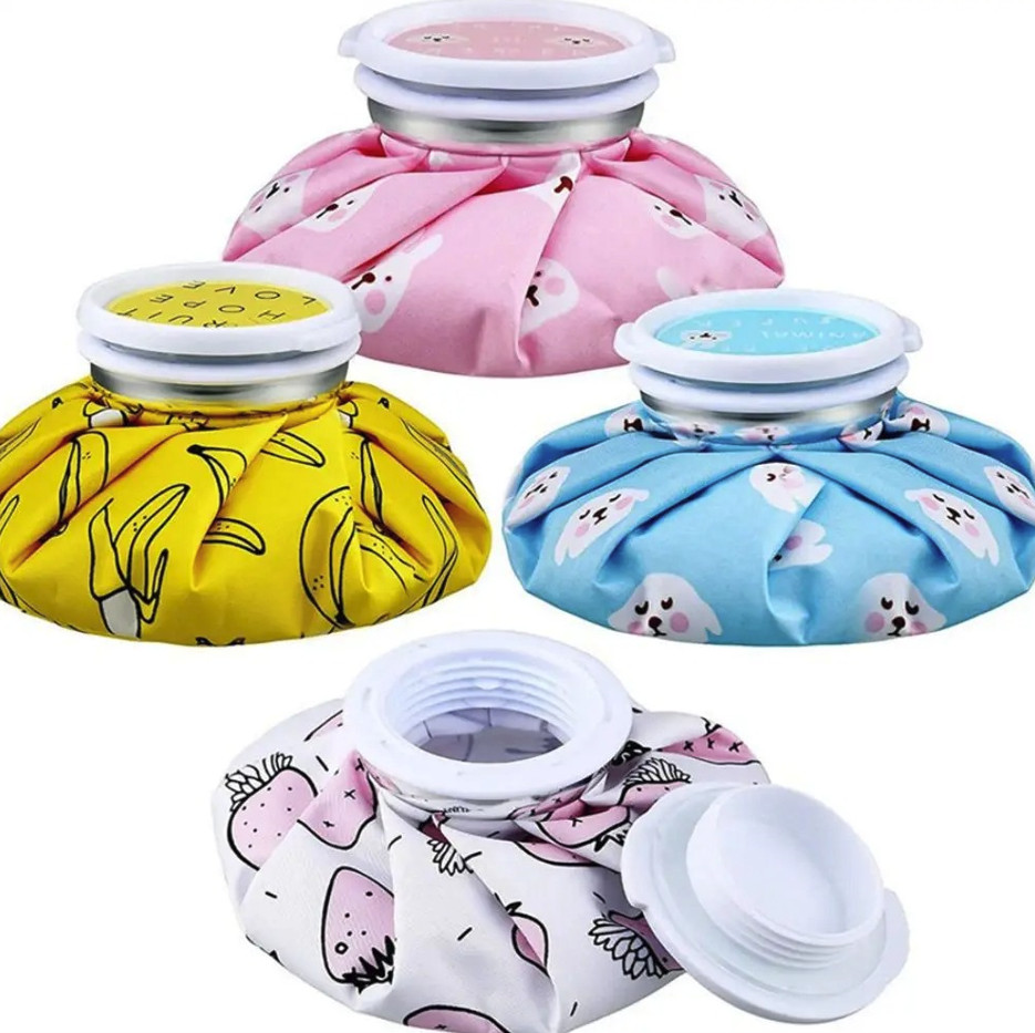 1pc Cute Cartoon Hot & Cold Reusable Cloth Ice Pack for Pain Relief & Therapy