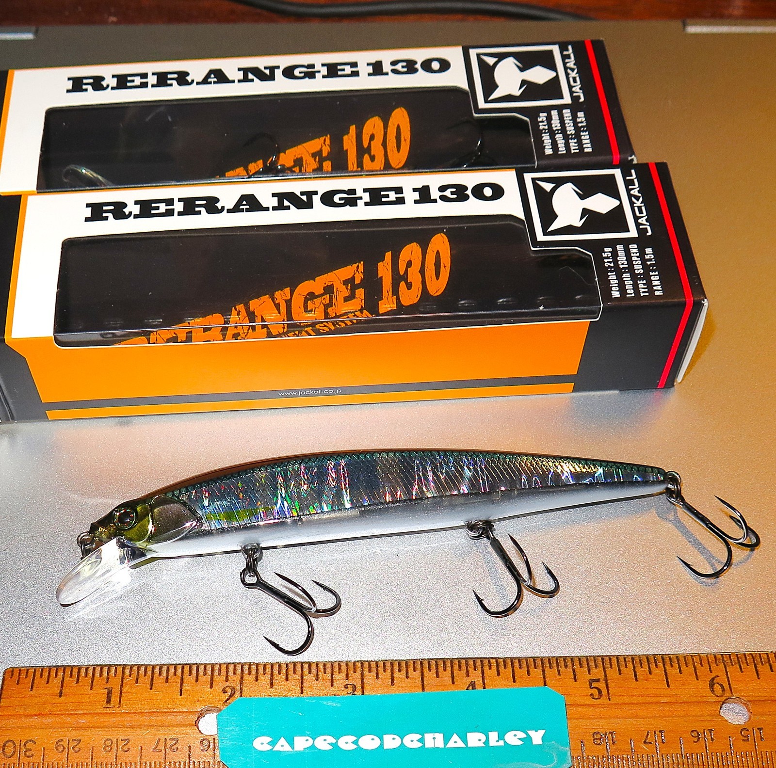 Lot of Two (2) Jackall RERANGE MR Jerk Baits (JRERA130SP-HLHA) NEW