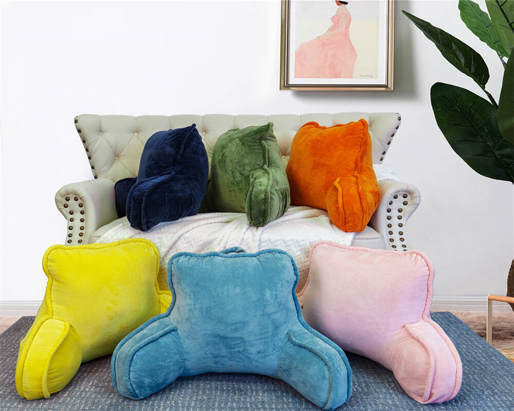 Super Soft Plush Backrest Pillow Bed Cushion Support Reading Back Rest Arm Chair