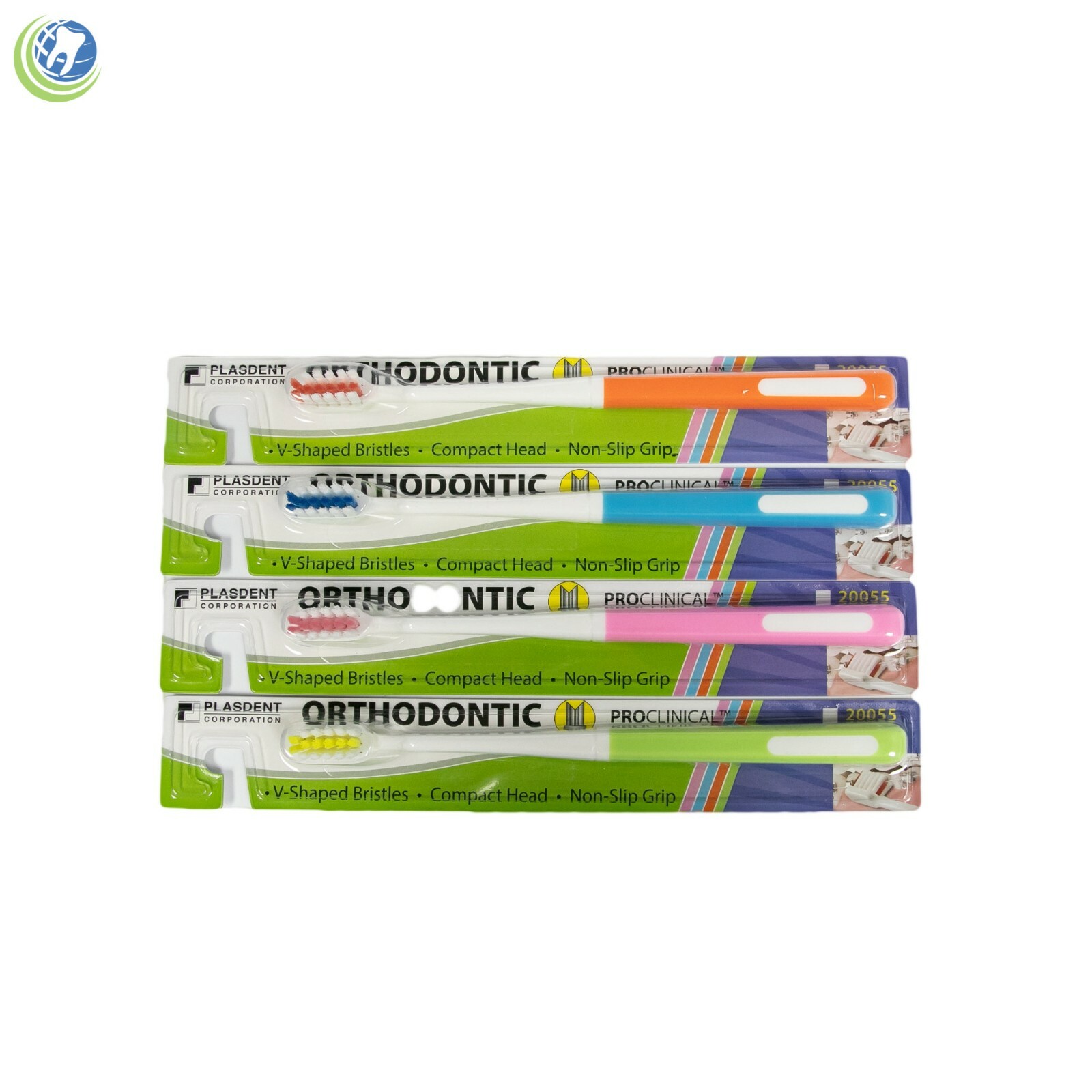 12 X Braces Orthodontic Toothbrushes ProClinical V-Shaped Compact Bristles