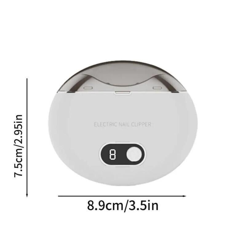 Electric Toe Nail Clippers Light Portable Trimmer Nails Cutter USB Rechargeable