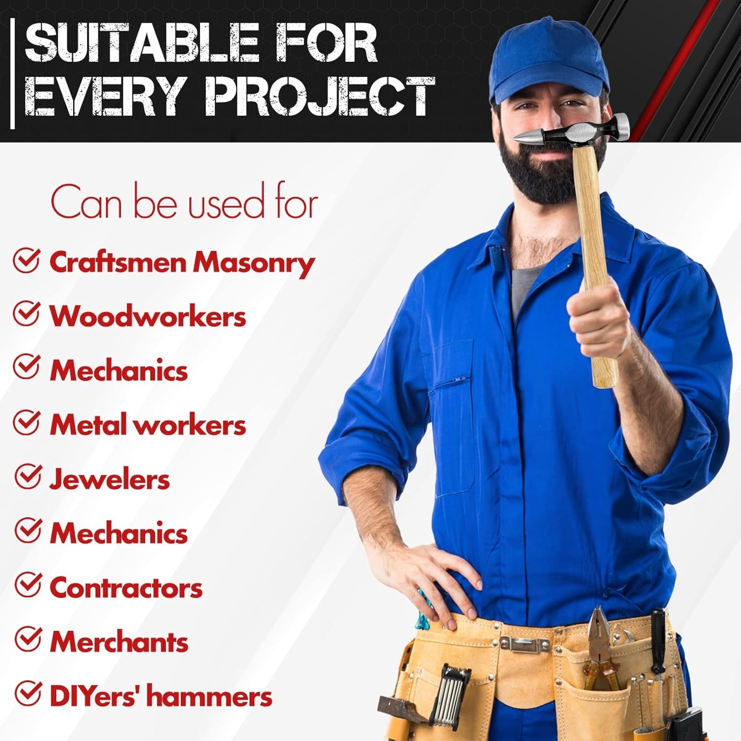 7 PC Auto Body Repair Tool Kit,7 Piece, Car Body Repair Tool Kit, Carbon Steel