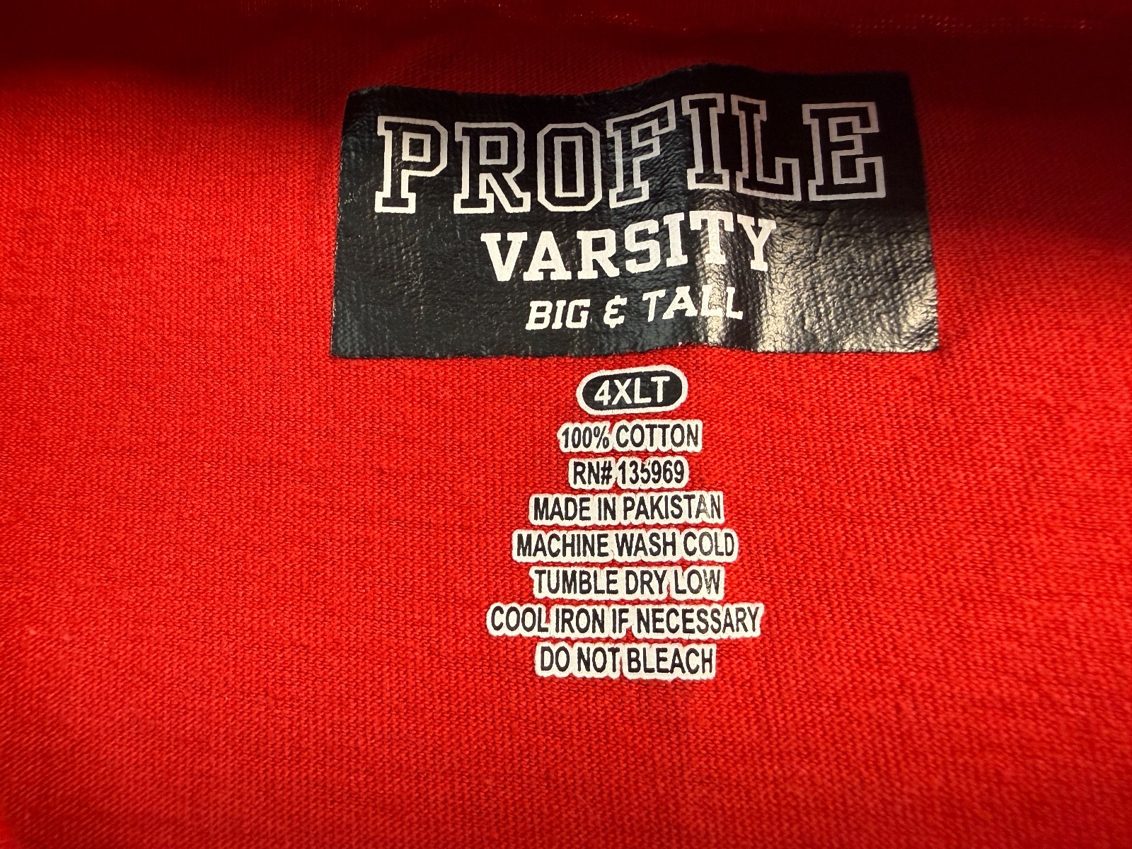 Alabama Crimson Tide T-Shirt Mens Varsity Red Short Sleeve - 4XLT 276