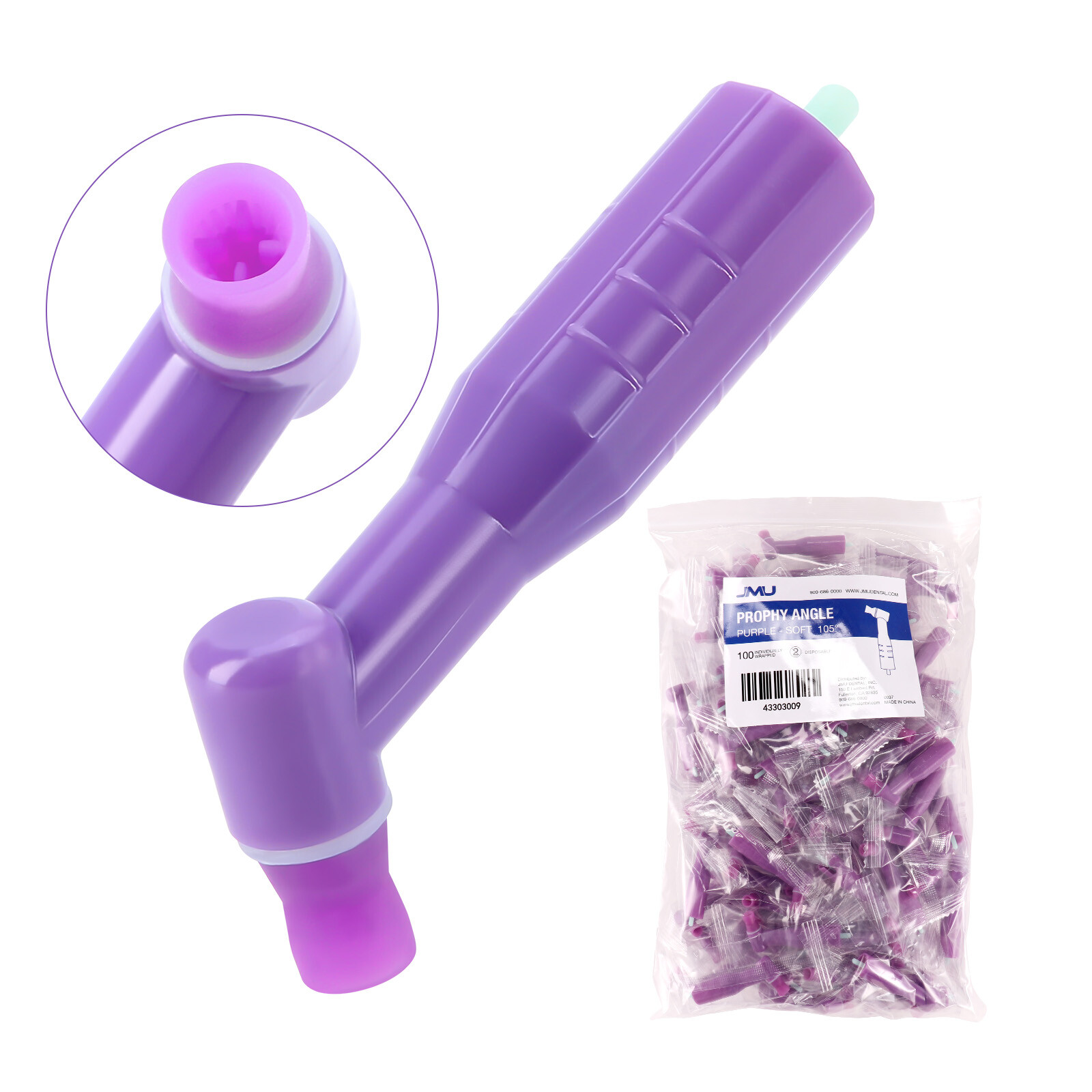 P Angle High Quality 500 dental disposable prophy angles Soft cup Latex Free