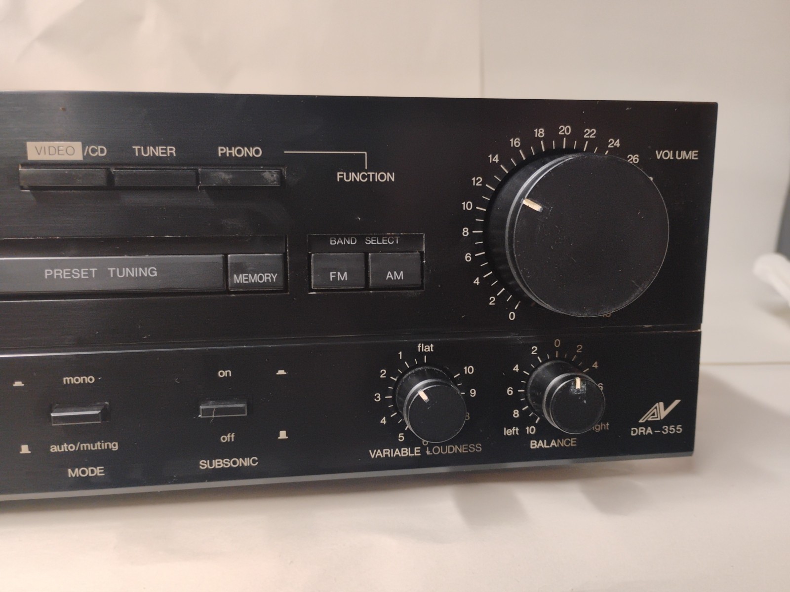 DENON DRA-355 Precision Audio Component AM-FM Stereo Receiver