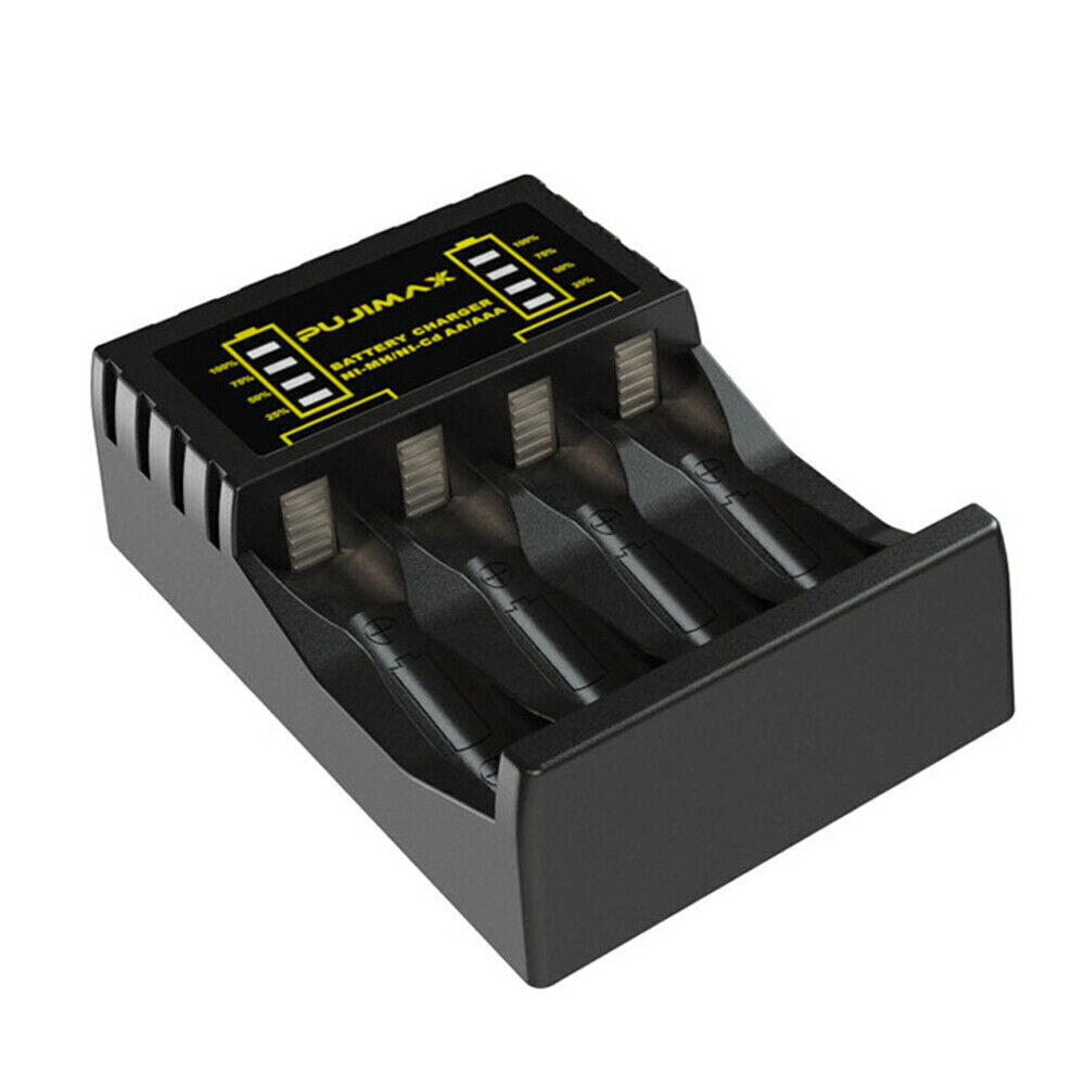 Intelligent Battery Charger 4 Slot For AA AAA NI-CD NI-MH Rechargeable Batteries