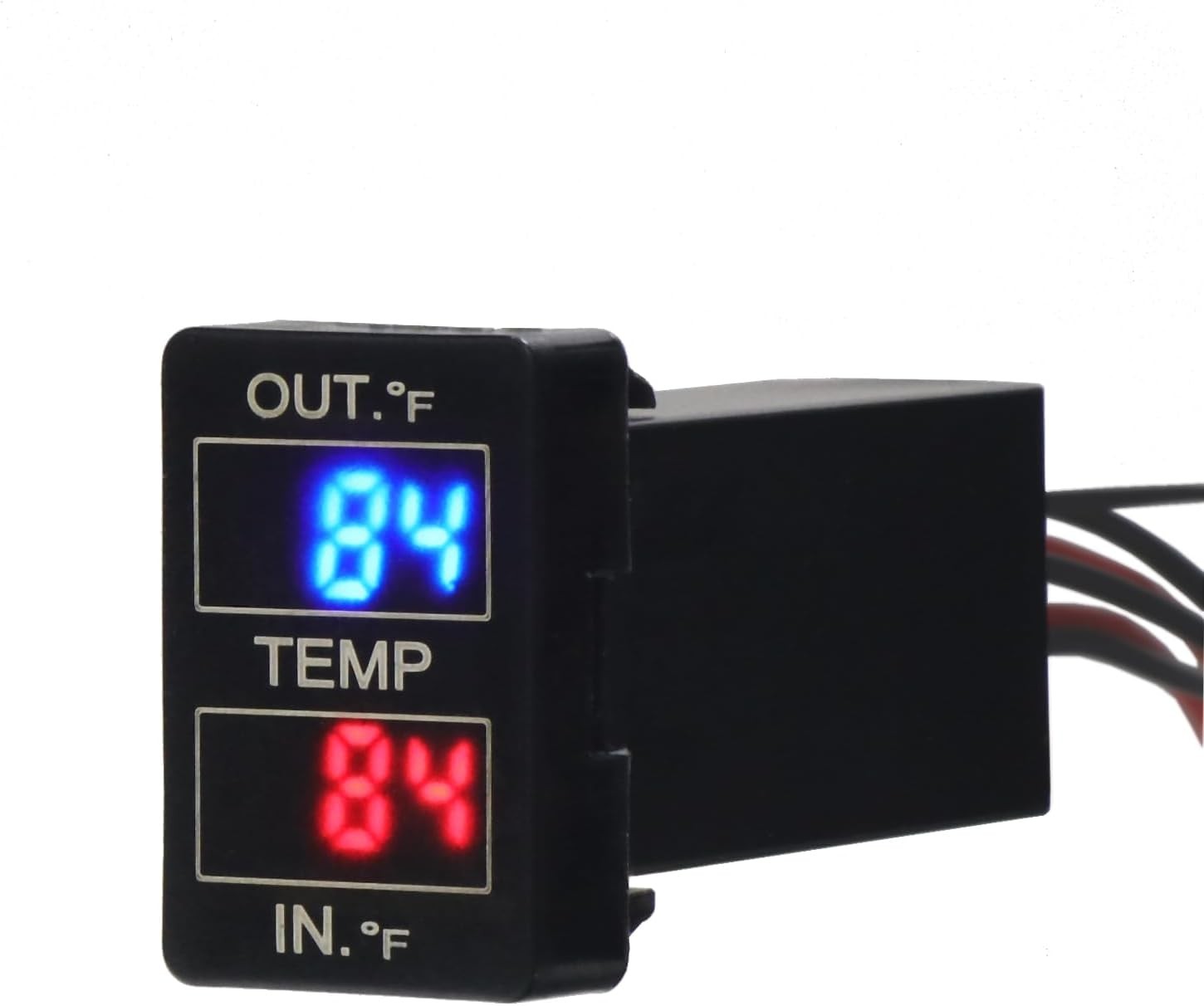 Car Internal and External Temperature Display, Fahrenheit Temperature, Dual Temp