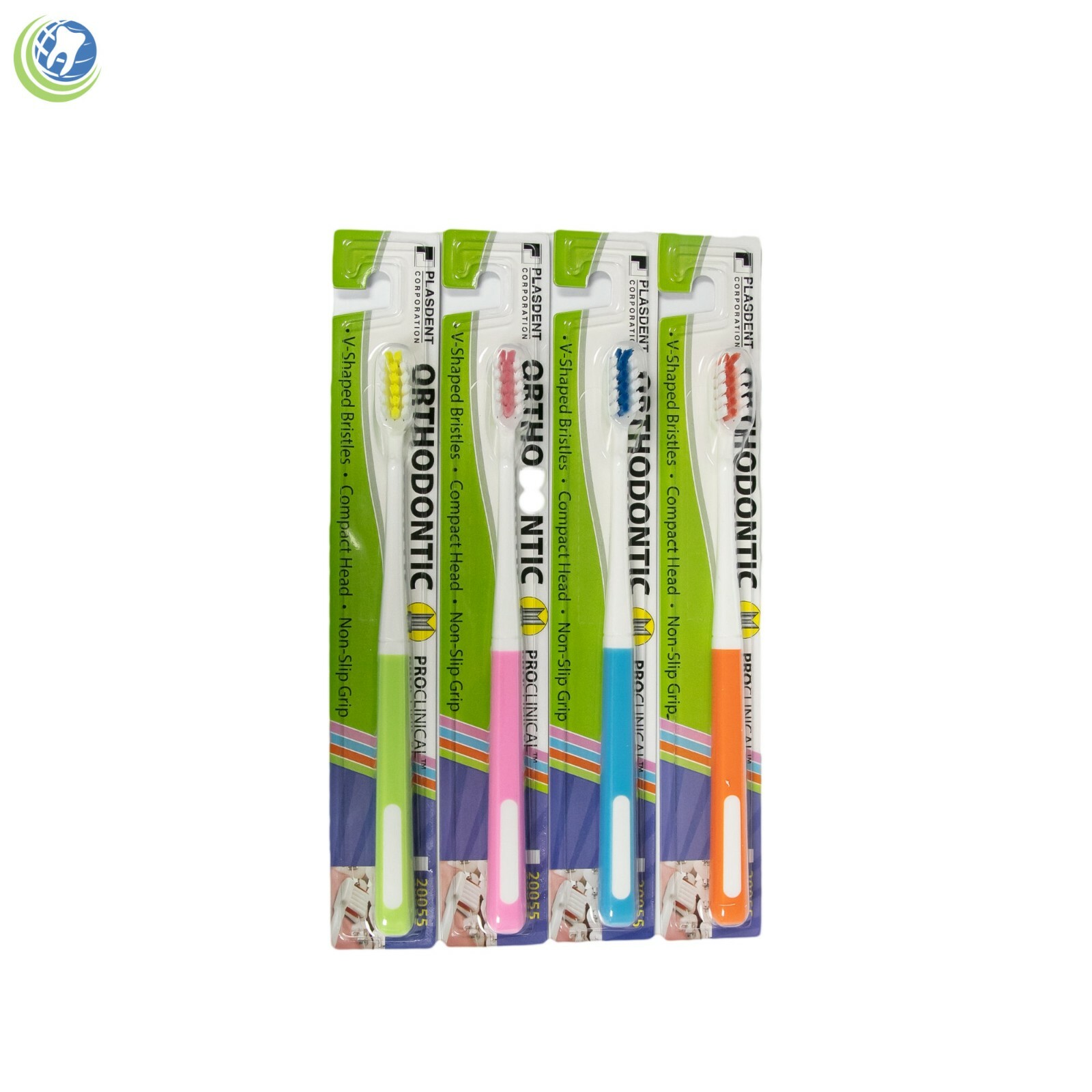 12 X Braces Orthodontic Toothbrushes ProClinical V-Shaped Compact Bristles