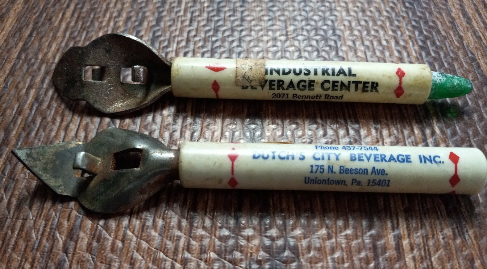 Vintage Bottle Opener Advertising Beer Set of 2