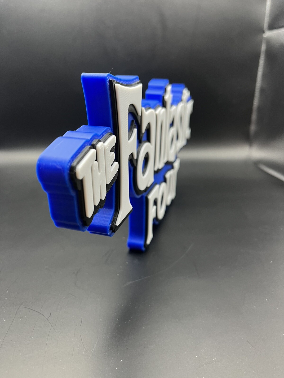 Fantastic Four Logo Sign Display | 3D Wall Desk Shelf Art