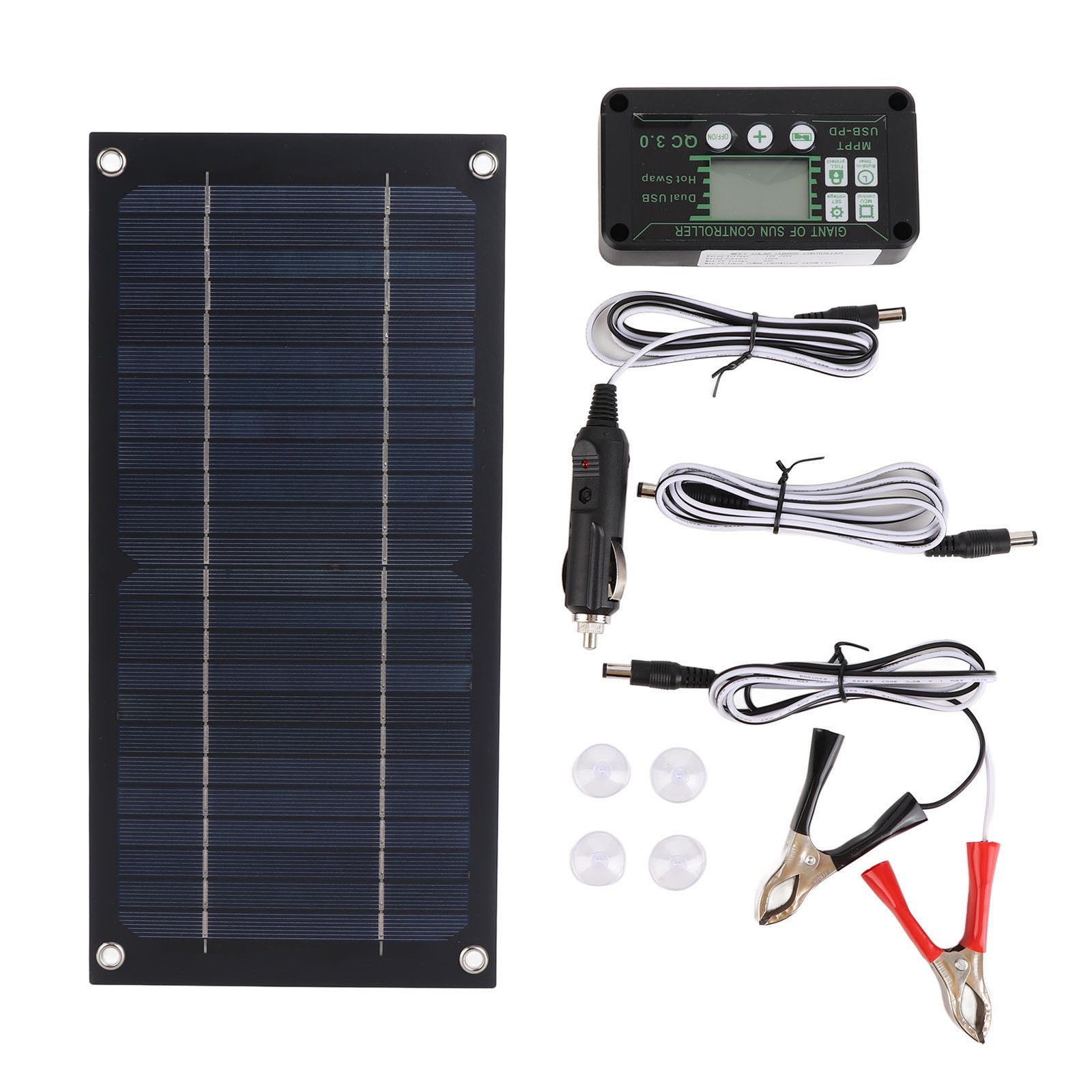 600W Solar Panel Kit 100A 12V Battery Charger w/ Controller Caravan Boat RV Car
