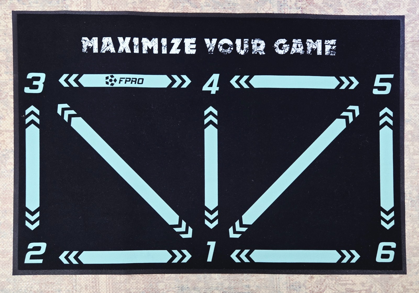 FPRO Soccer Training Mat Ball Mastery Mat Soccer Football Footstep Training Mats