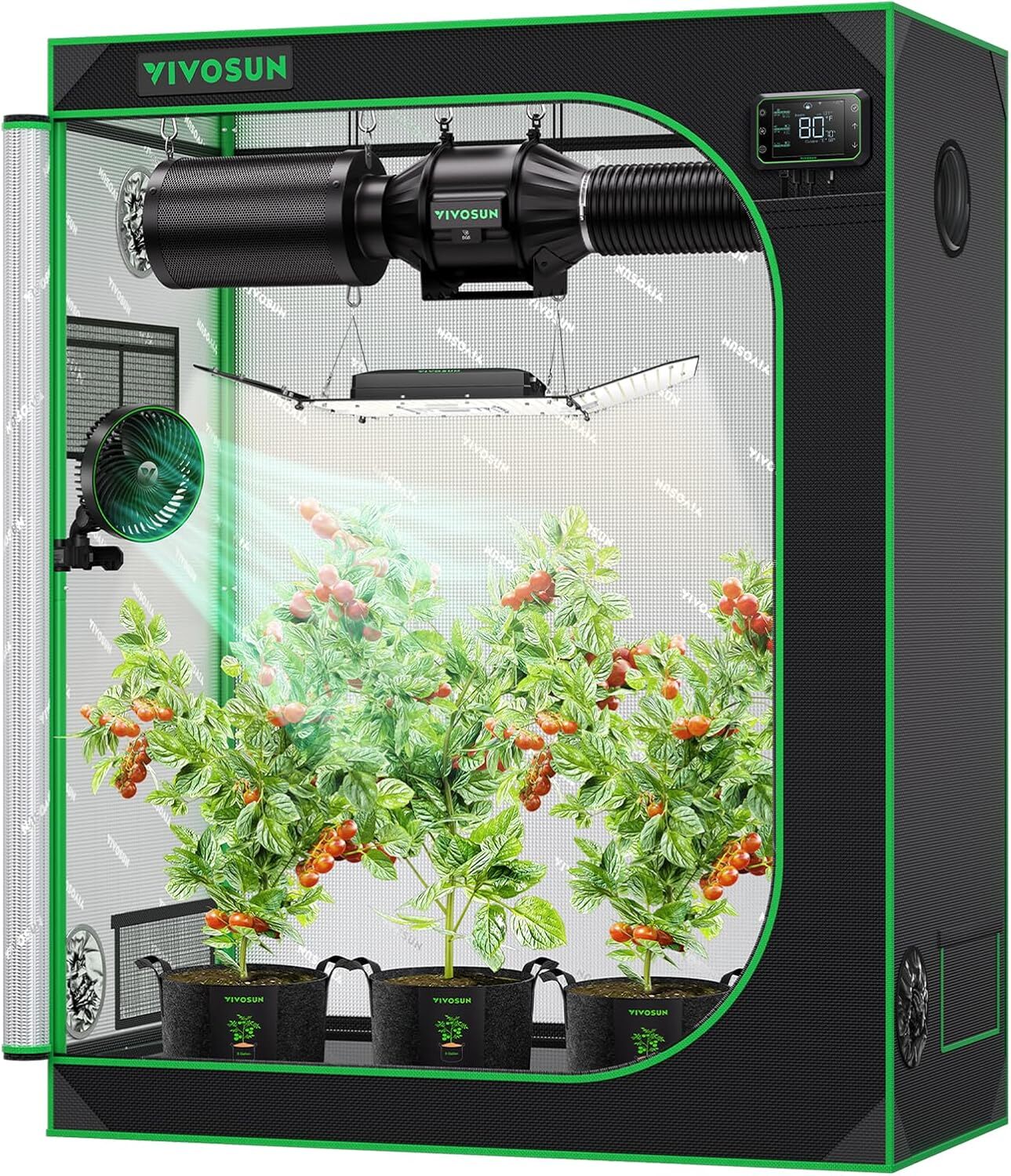 VIVOSUN Indoor Grow Tent 4'x2' Non toxic Mylar Room Reflective 48"X24"X60"