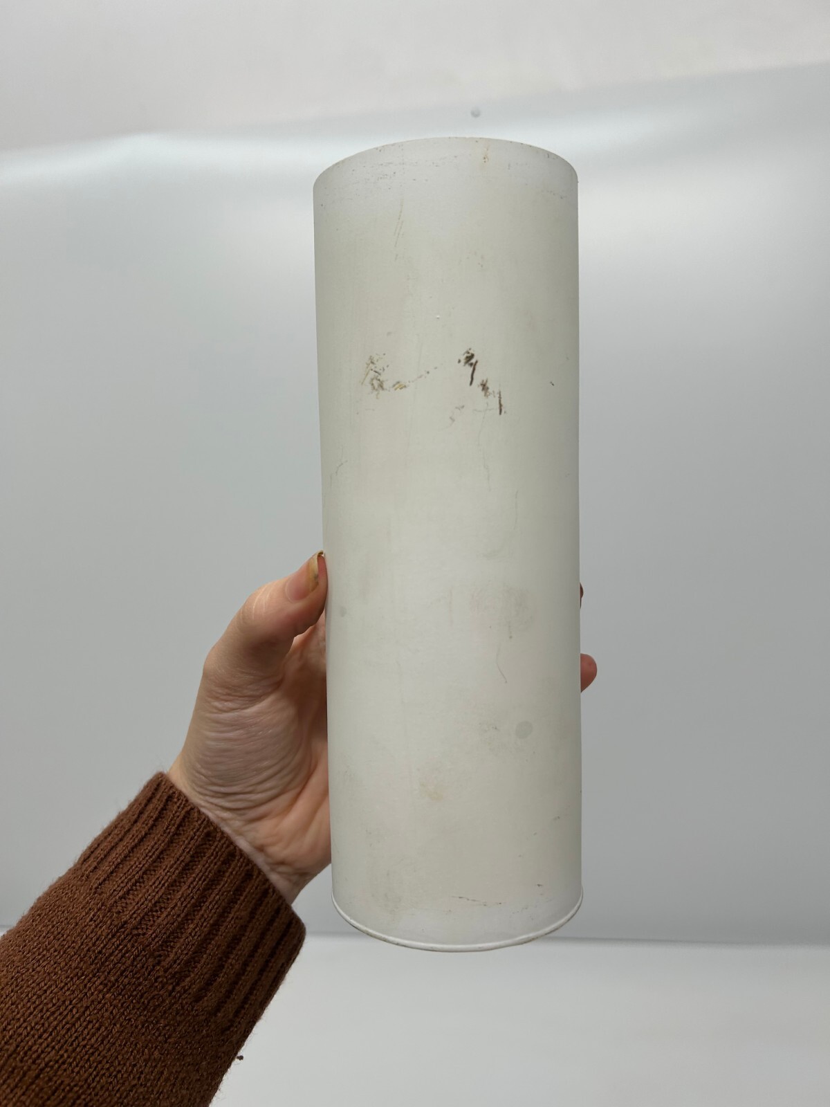 2 Vtg Lightcraft California Gold Tone Frosted Glass Wall Sconce Light Fixtures