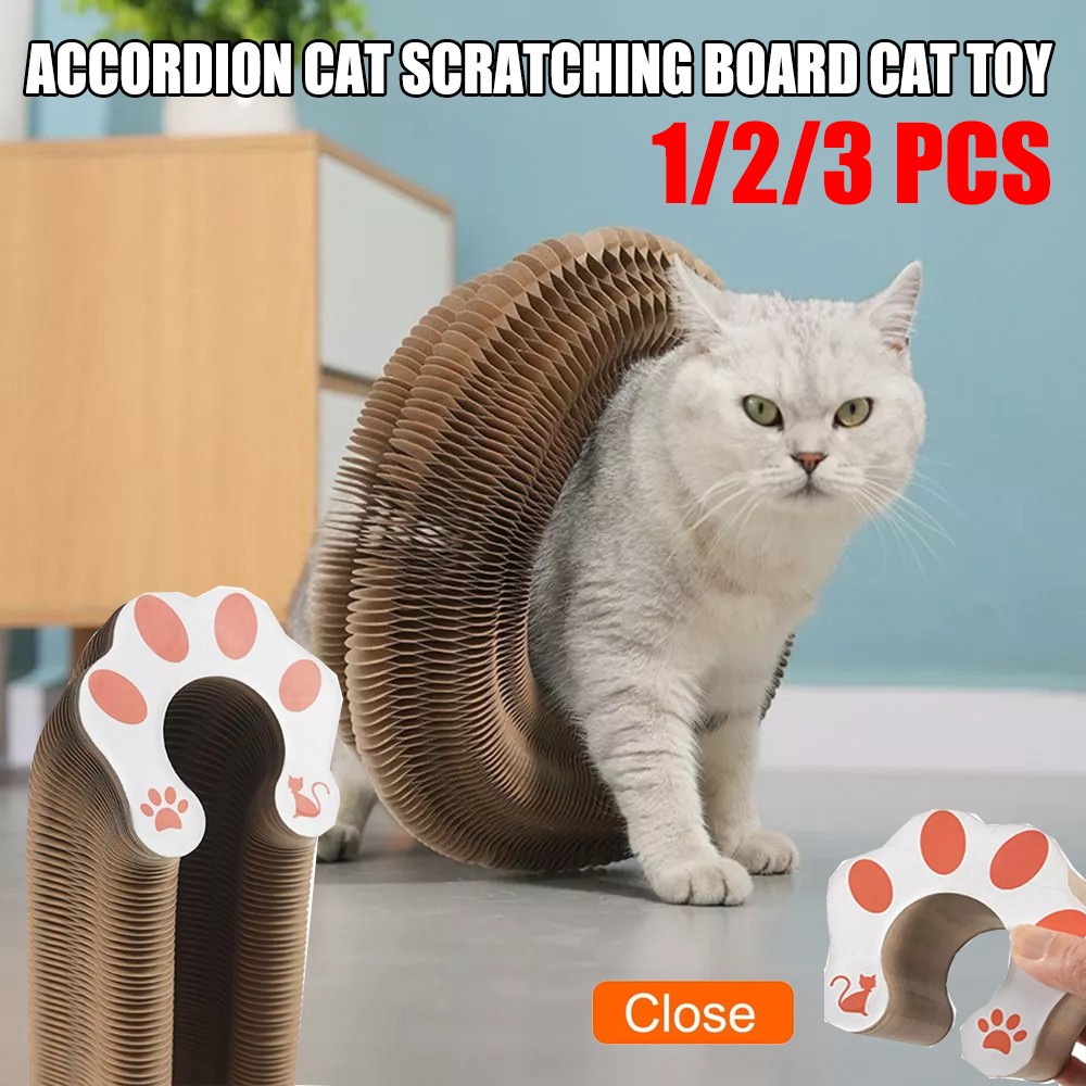 Kitty Kurlz Cat Toy, Kitten Curl Magic Organ Cat Scratching Board Compact