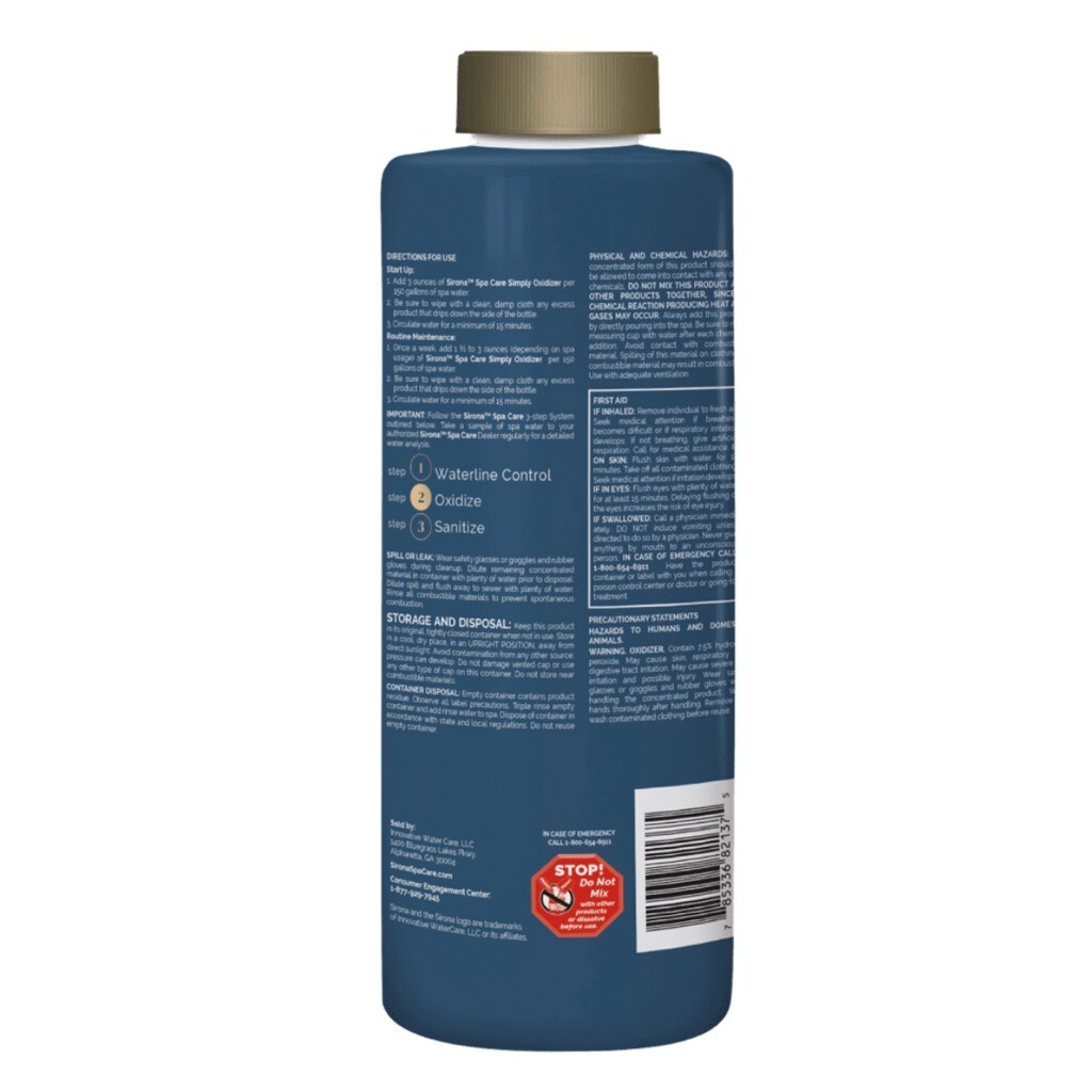 Sirona Spa Care Simply Oxidizer (32oz) (2 Pack)