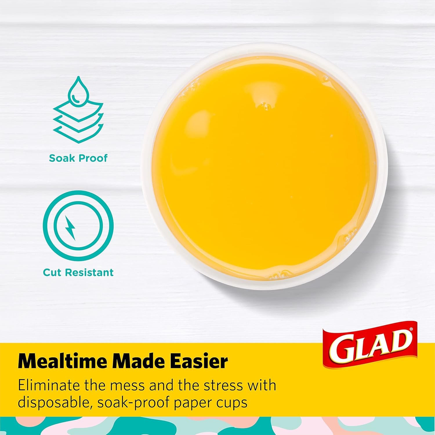 50 Count Disposable Cups, 12oz Camo Heavy Duty Drinking Cups for All Drinks