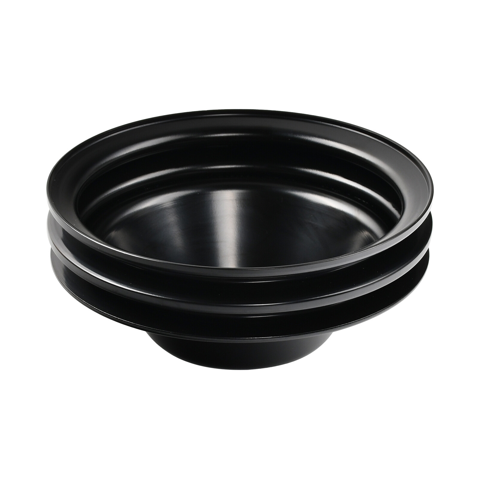 For Small Block Chevy SBC 350 Black Double Groove Steel Long Water Pump Pulley