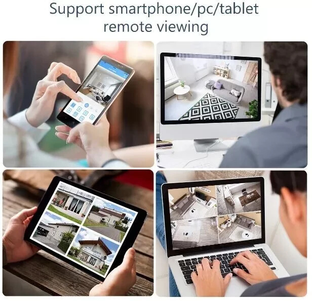 Floureon Security Camera NTSC System 4 AHD Cameras, 1080P, 8CH DVR