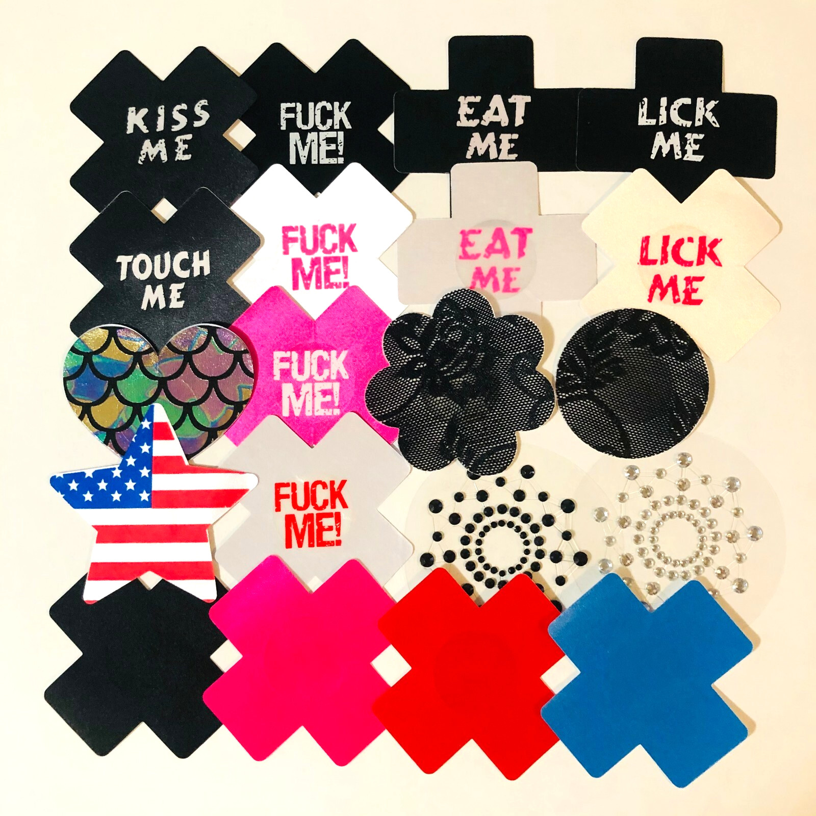 Pairs of Nipple Pasties Multiple Styles Stickers Sexy Breast Cover (2 Count)