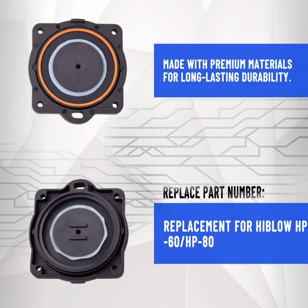 Air Pump Diaphragm Rebuild Kit Replacement for Hiblow Hp-60/Hp-80