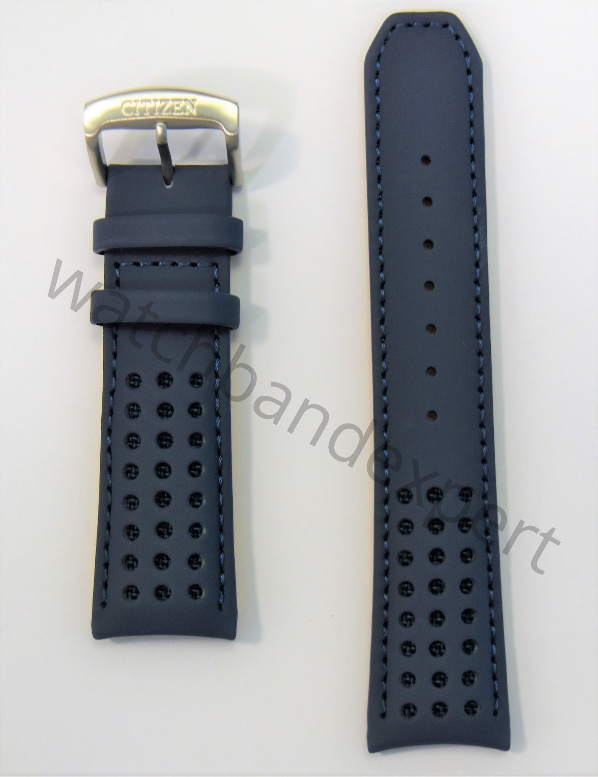 AUTHENTIC! Citizen Watch Band AT8020-03L H800-S081165 Blue Angels Leather Strap