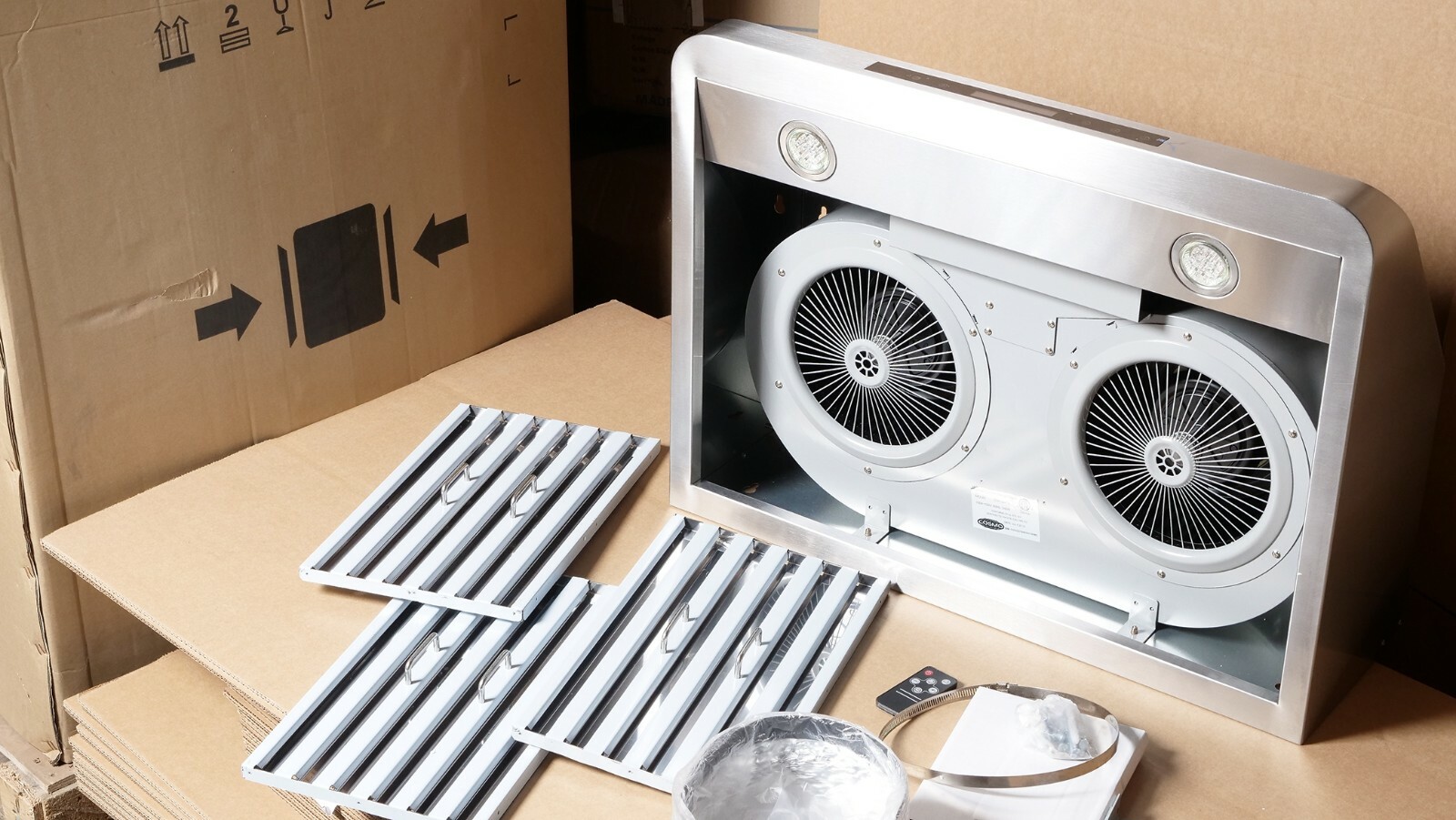 30 In. Under Cabinet Range Hood (OPEN BOX) 500 CFM, Stainless Steel LCD Controls