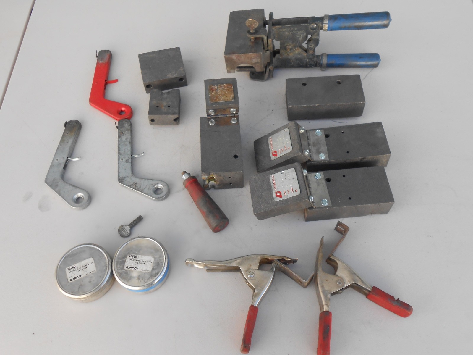 Huge Lot of ERICO CADWELD MOLDS Handles Starters Parts Only