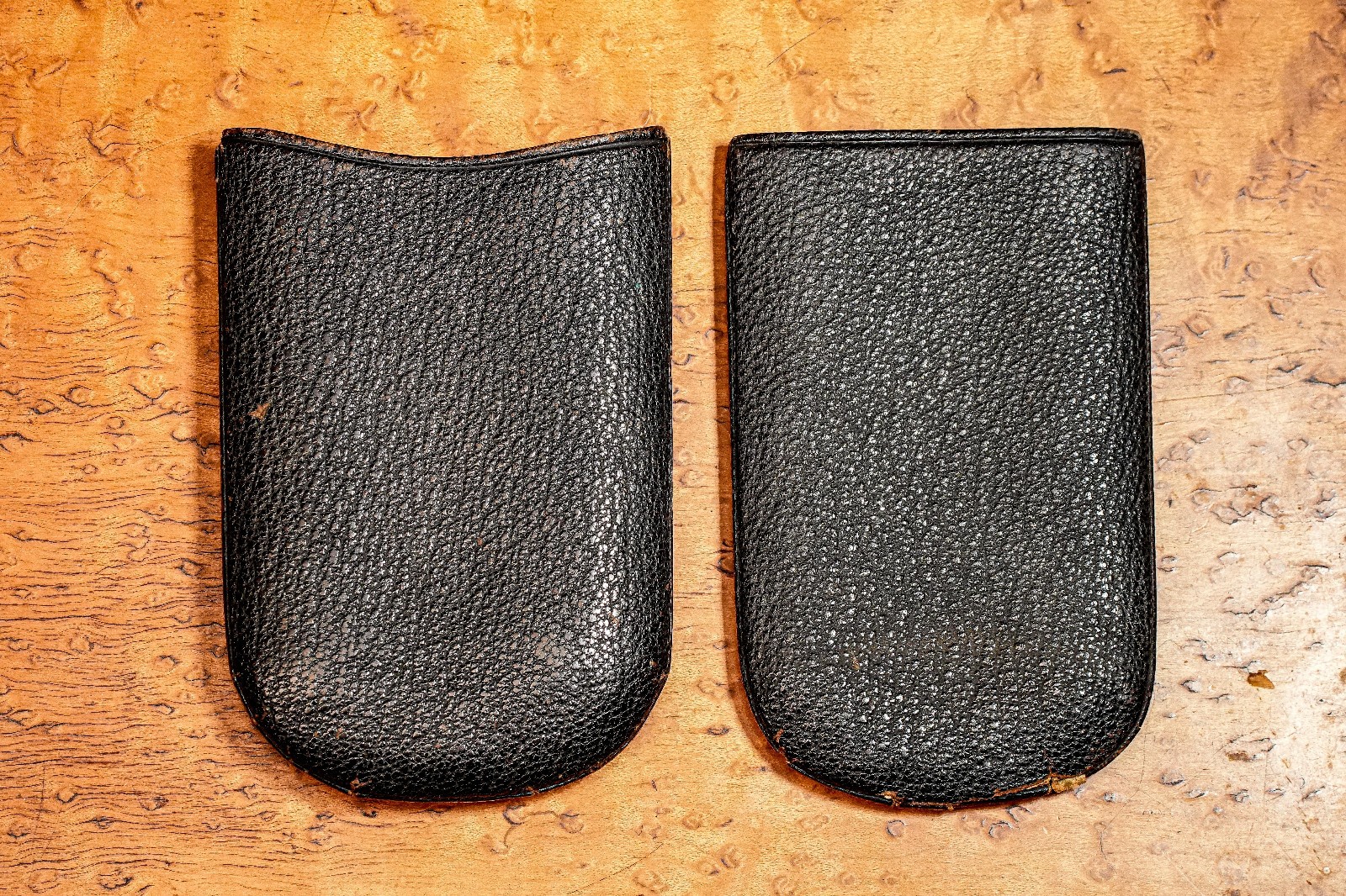 Austrian Antique Victorian Leather Cigar Case Silver Enamel Armorial Tobacciana