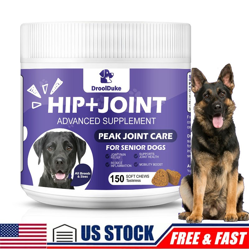 150 Chews Dog Hip and Joint Support Glucosamine Chondroitin MSM Supplement USA